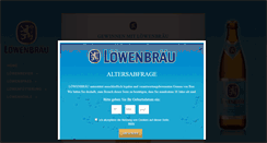 Desktop Screenshot of loewenbraeu.de
