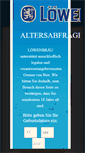 Mobile Screenshot of loewenbraeu.de