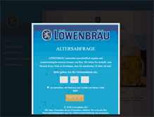 Tablet Screenshot of loewenbraeu.de